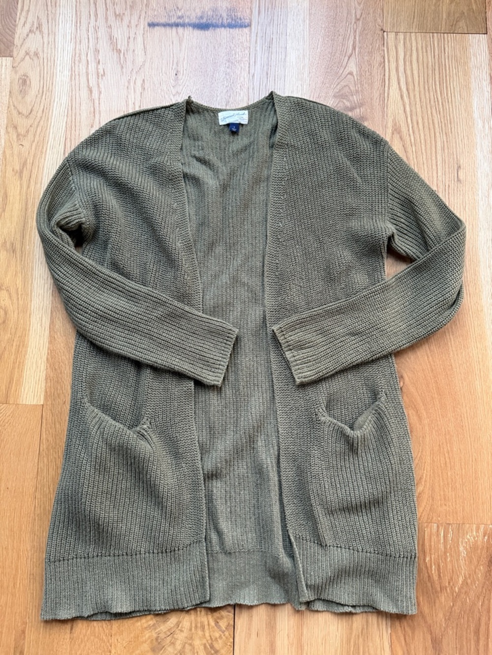 Universal Thread Olive Open-Front Knit Cardigan